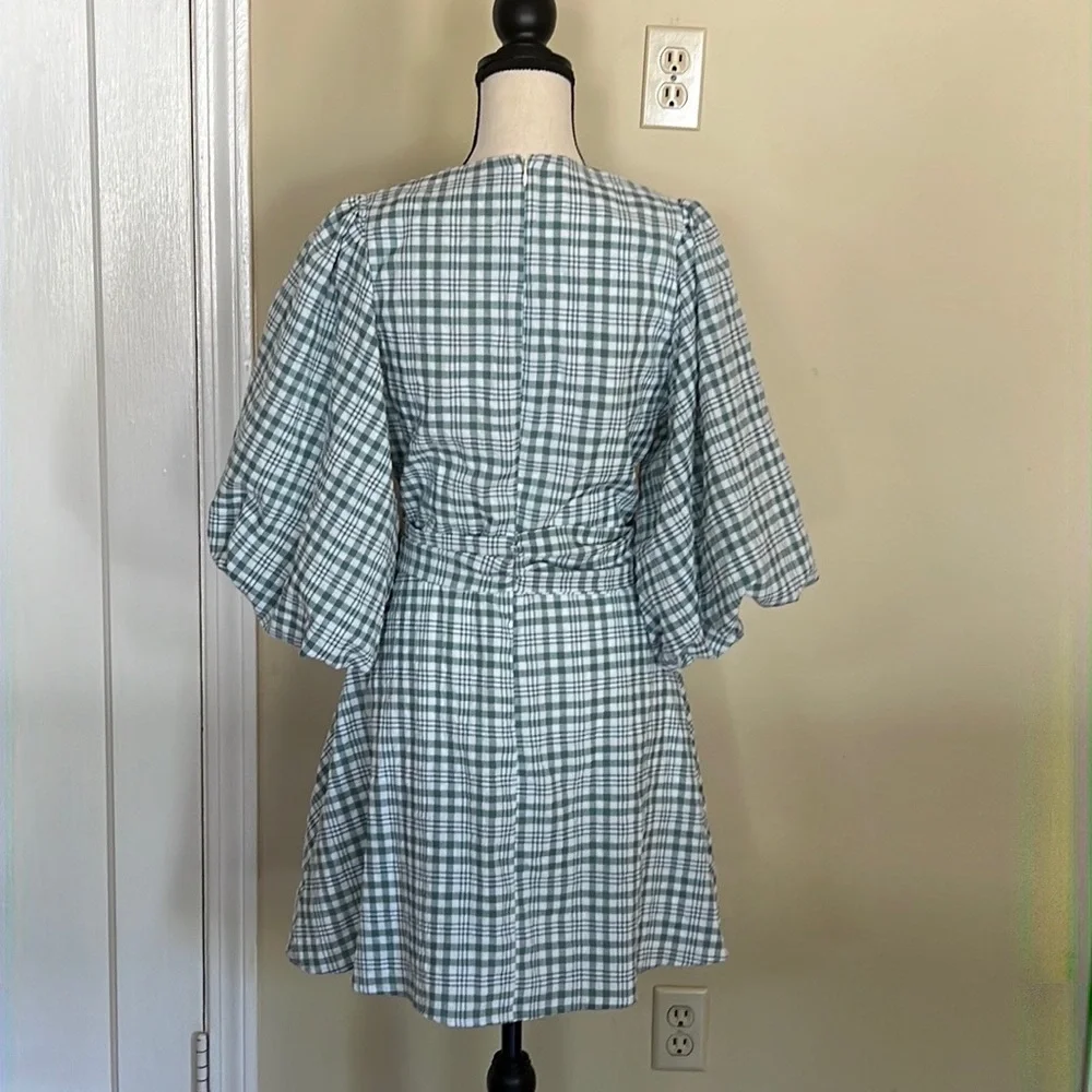 MinkPink Plaid Wrap Dress